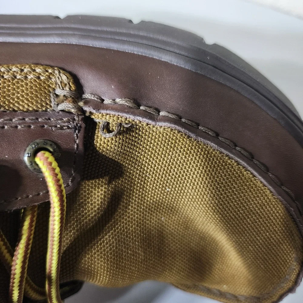 Lems Boulder Boot Buckeye Brown Nylon Leather Minimalist Barefoot Mens 43 US 10